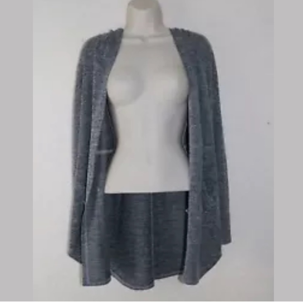 Mudd Hooded Cardigan Gray Women’s Size L